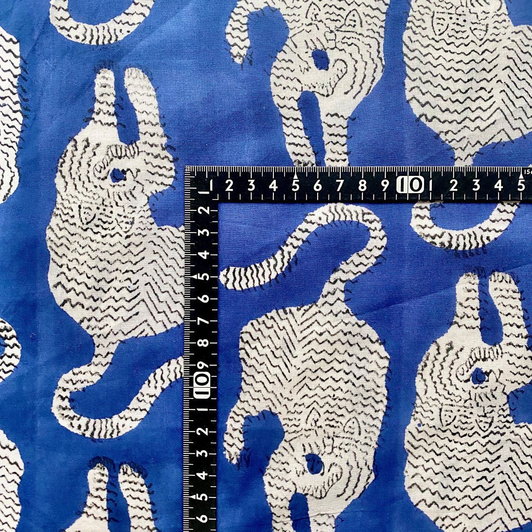 ブロックプリント生地 No.401 - 画像 (3)