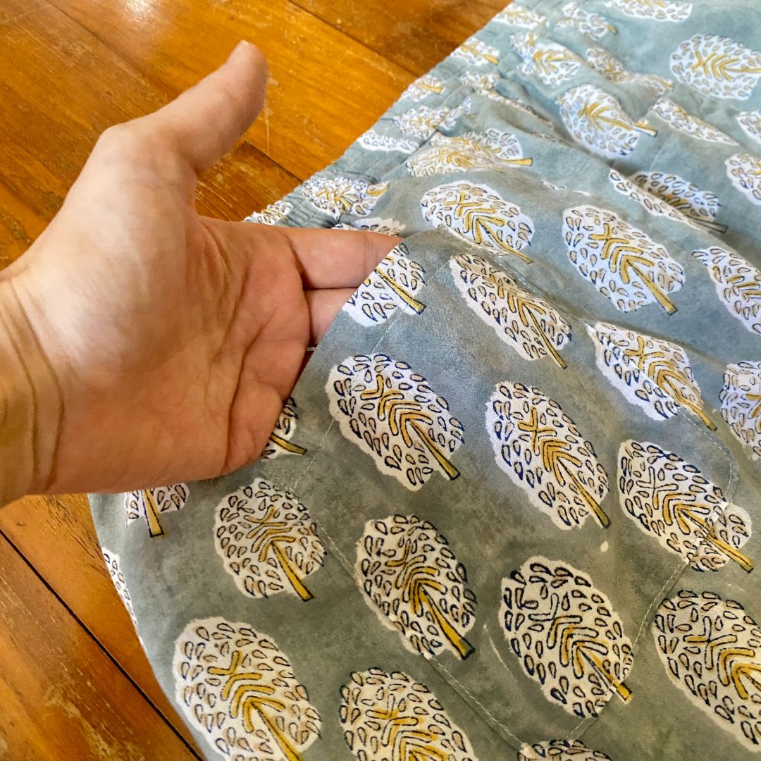 まいにちテーパード | インド綿ブロックプリントのやさしいパンツ No.3 - 画像 (5)