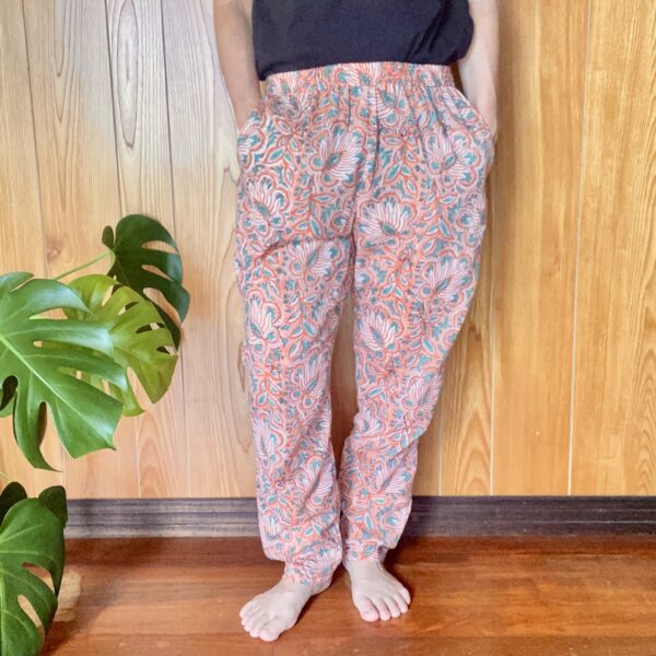 まいにちテーパード | インド綿ブロックプリントのやさしいパンツ No.2