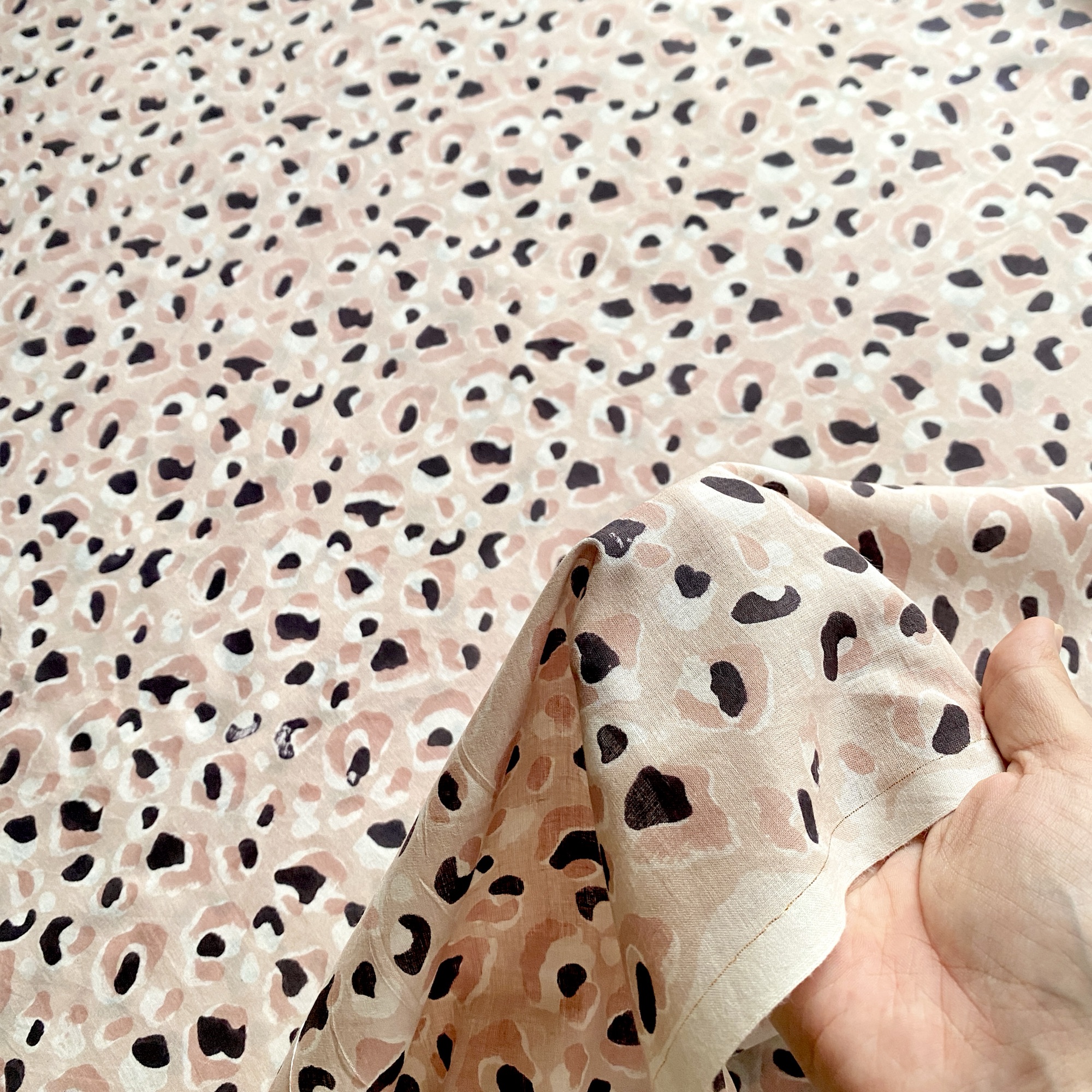 ブロックプリント生地 No.455 - 画像 (4)