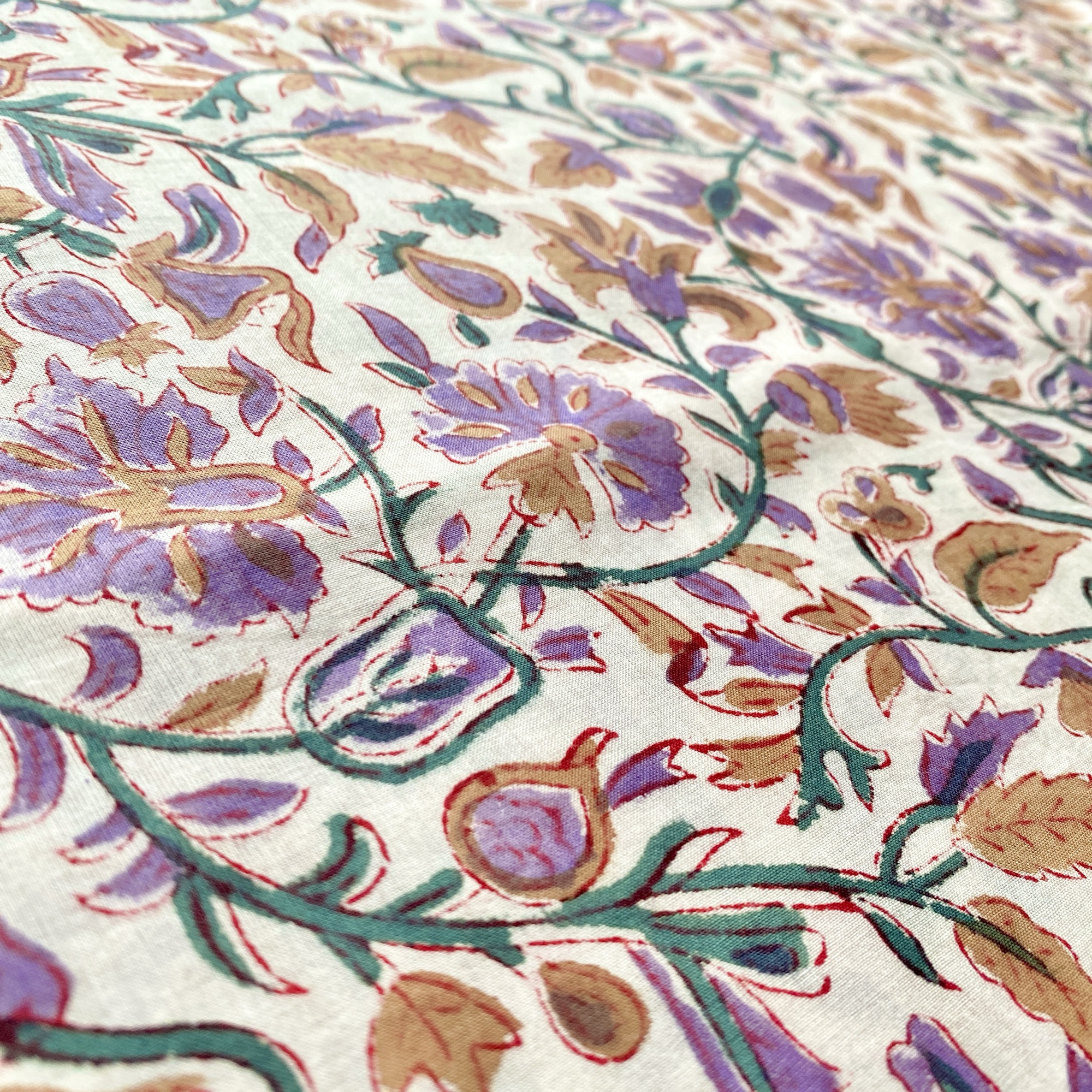 ブロックプリント生地 No.458 - 画像 (2)