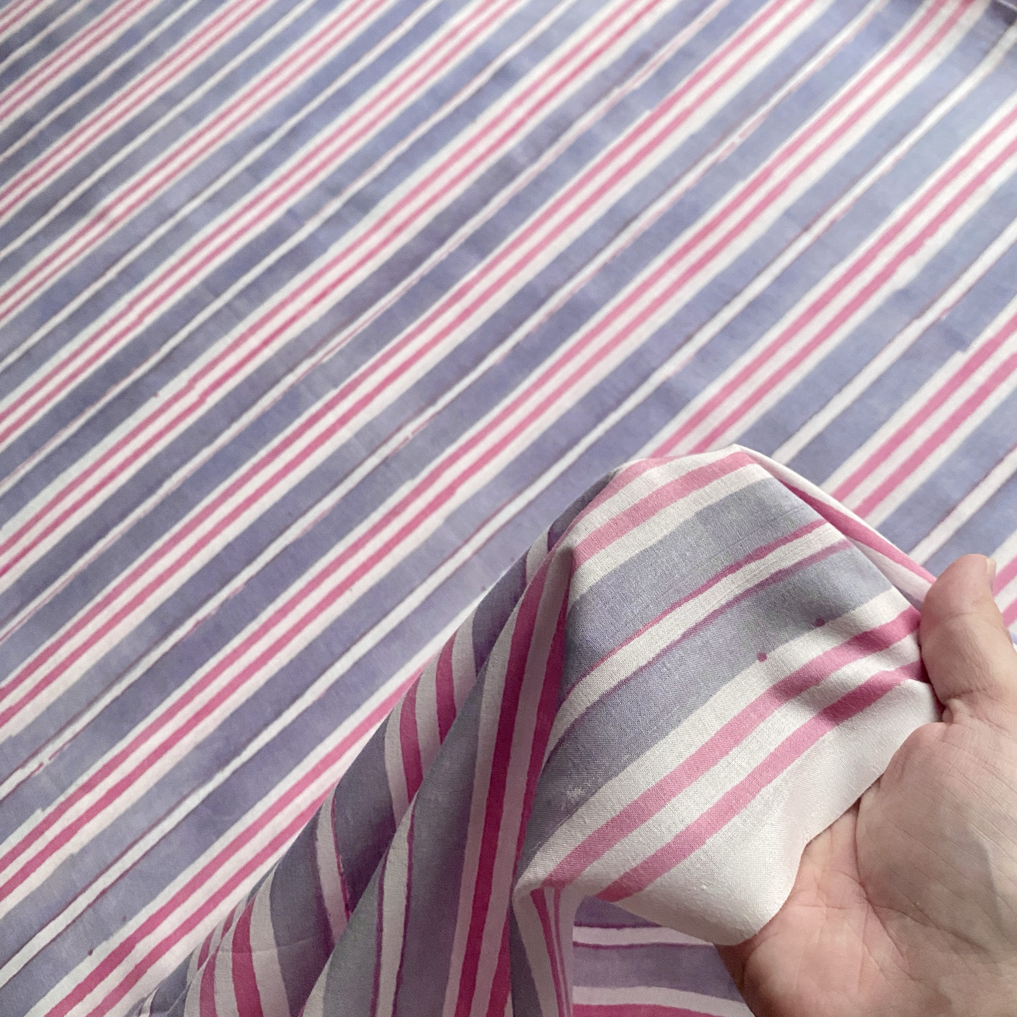 ブロックプリント生地 No.457 - 画像 (4)