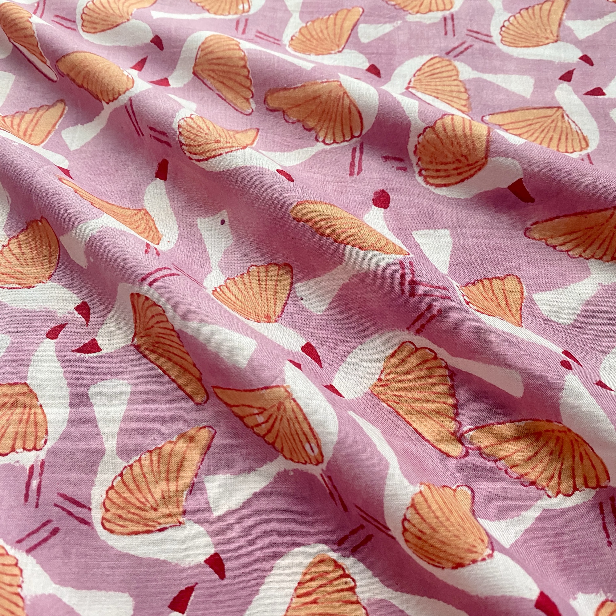 ブロックプリント生地 No.459 - 画像 (5)