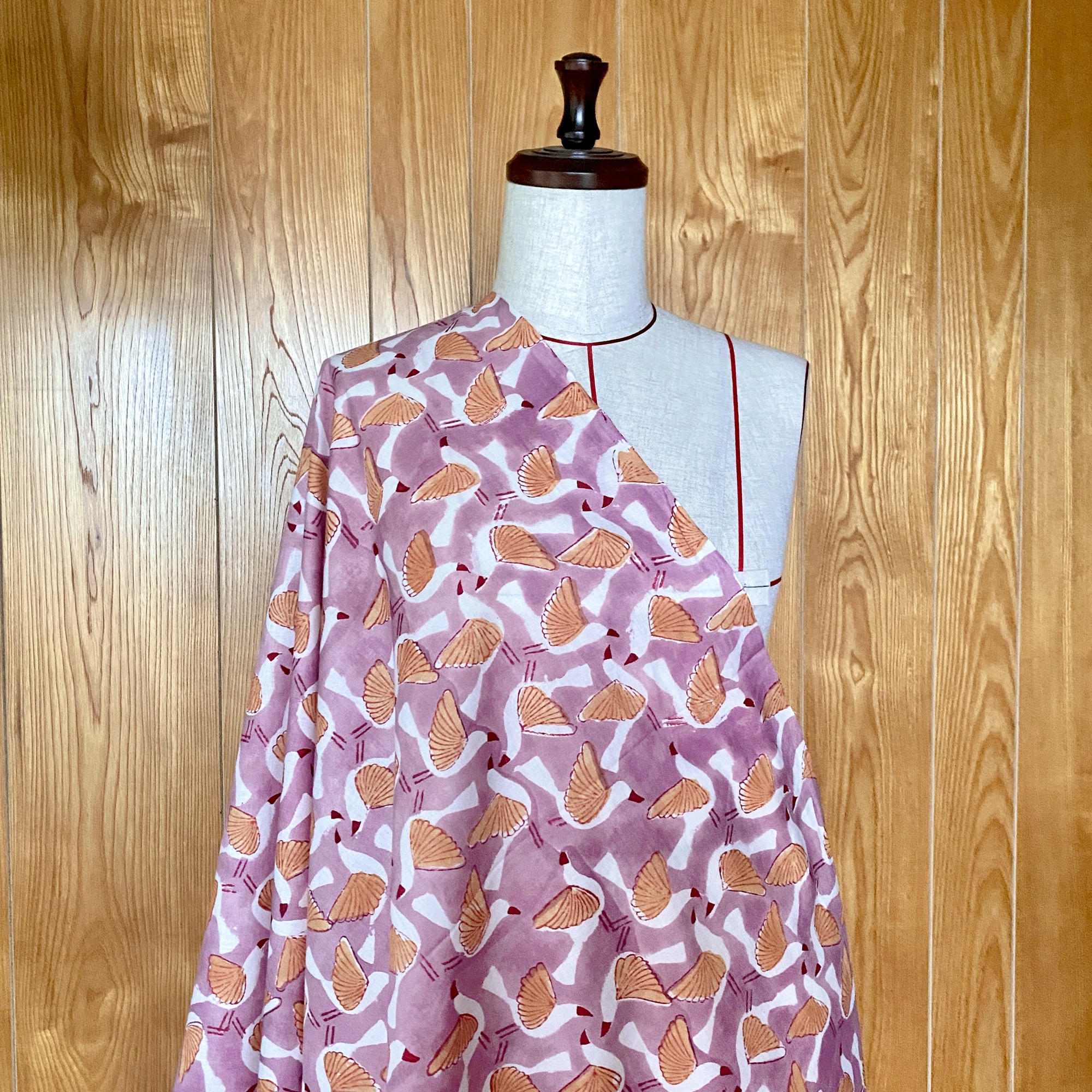 ブロックプリント生地 No.459 - 画像 (6)