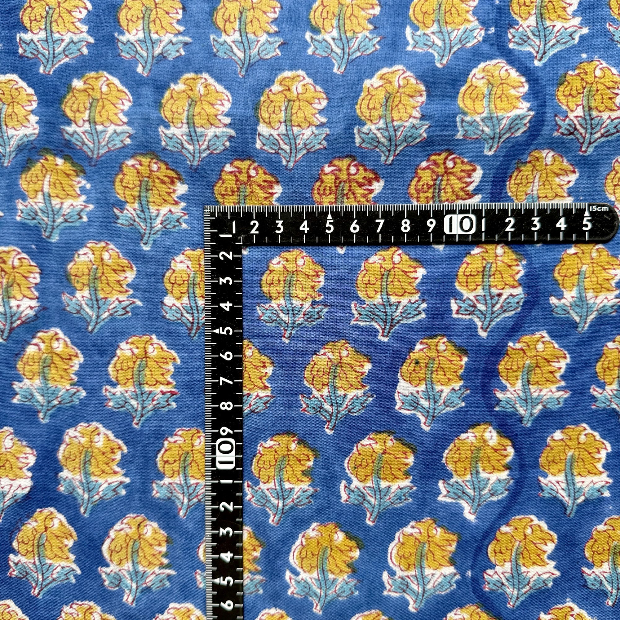 ブロックプリント生地 No.461 - 画像 (3)