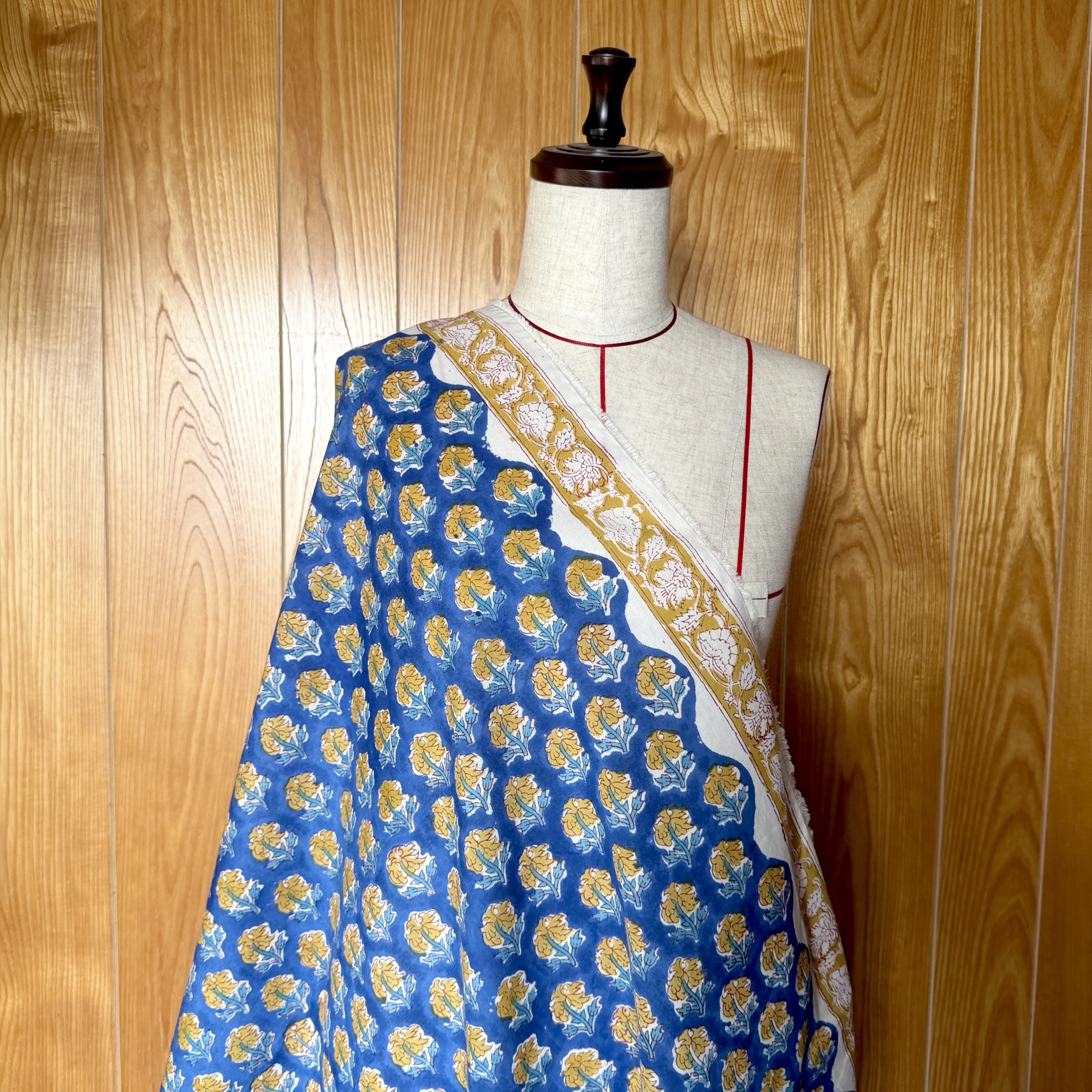 ブロックプリント生地 No.461 - 画像 (6)