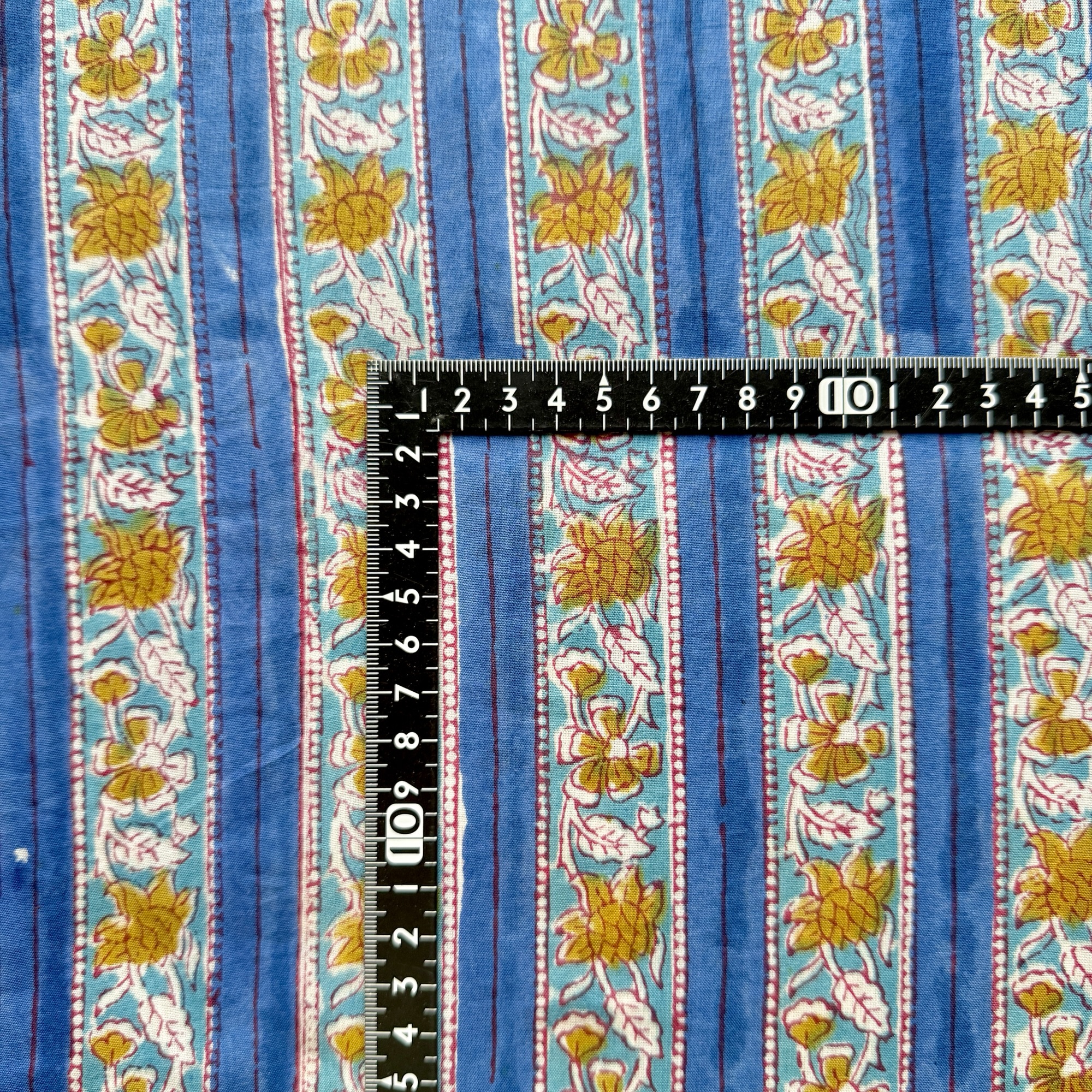 ブロックプリント生地 No.462 - 画像 (3)