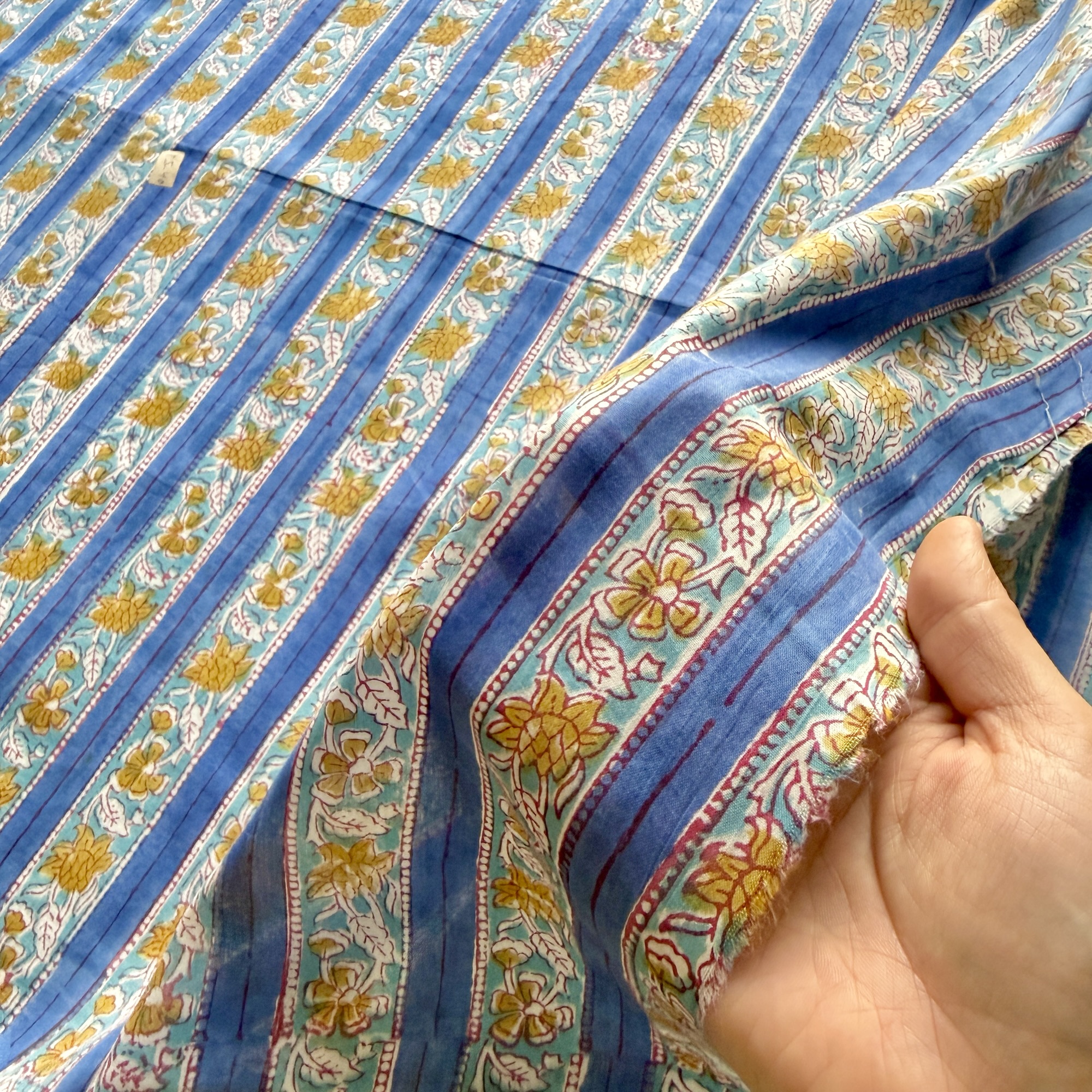 ブロックプリント生地 No.462 - 画像 (4)