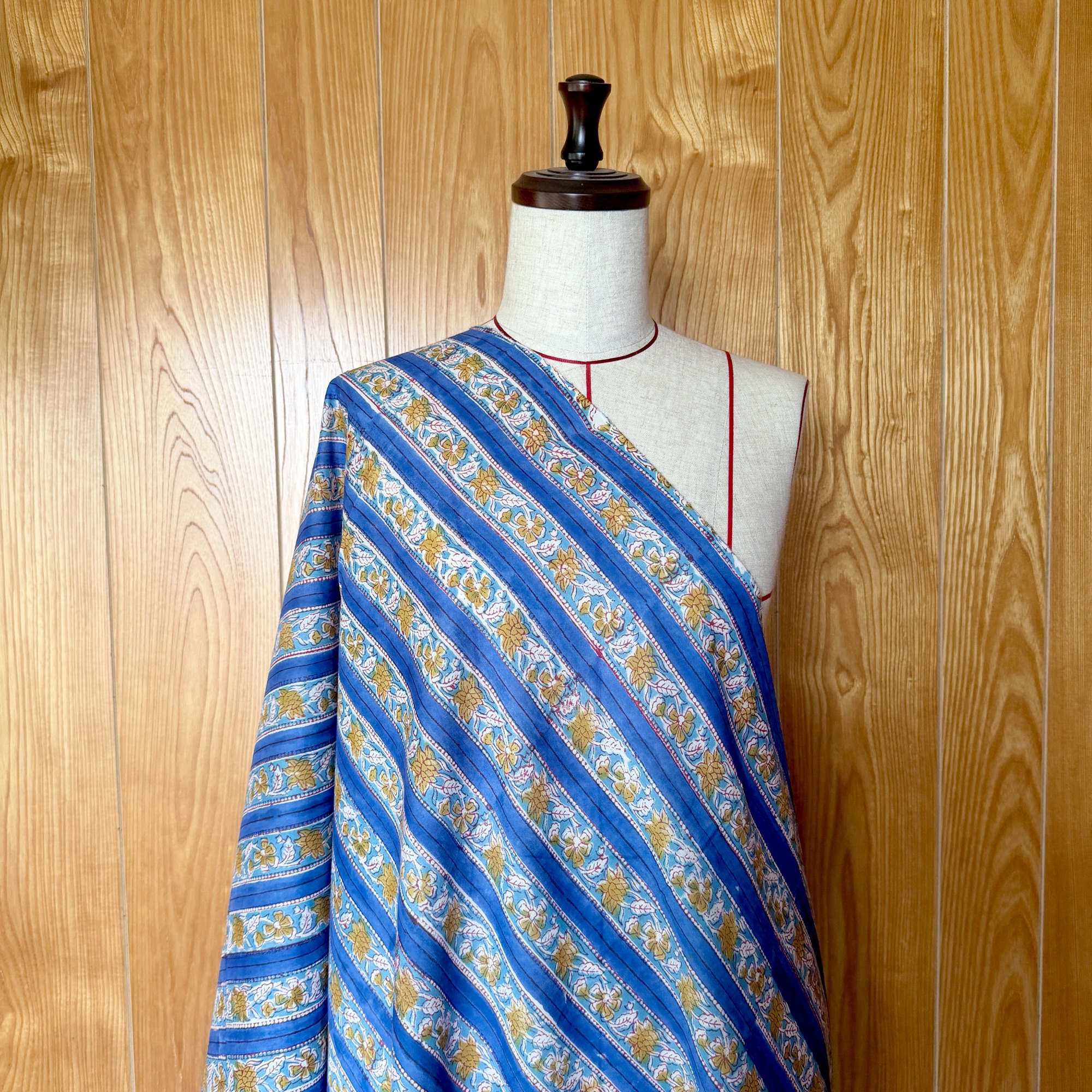 ブロックプリント生地 No.462 - 画像 (6)