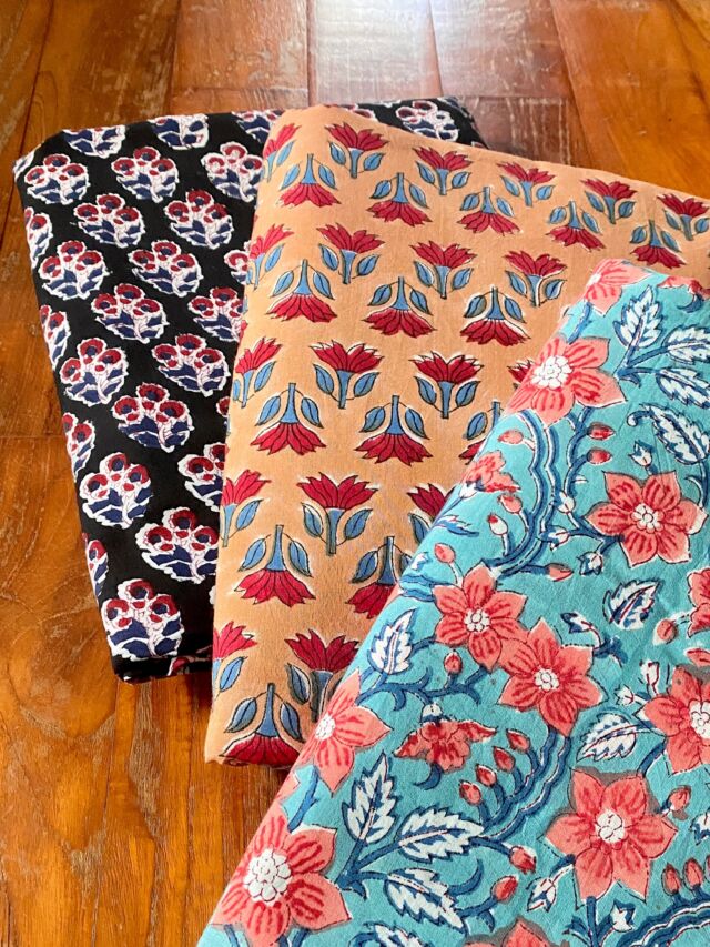 まいにちテーパード - インド綿ブロックプリントのゆったりパンツ