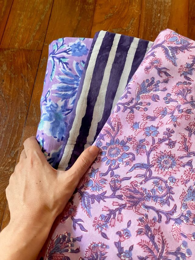 まいにちテーパード - インド綿ブロックプリントのゆったりパンツ